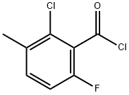 6-氯-2-氟-3-甲基苯甲酰氯 结构式