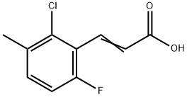 (E)-3-(2-chloro-6-fluoro-3-methylphenyl)acrylicacid