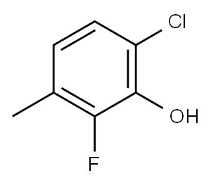 6-氯-2-氟-3-甲基苯酚 结构式