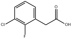 3-氯-2-氟苯乙酸 结构式