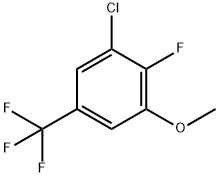 3-氯-2-氟-5-三氟甲基苯甲醚 结构式