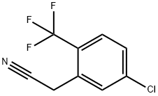 5-氯-2-三氟甲基苯乙腈 结构式