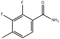 2,3-二氟-4-甲基苯甲酰胺 结构式