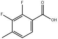 2,3-二氟-4-甲基苯甲酸 结构式