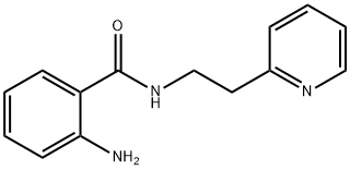 2-氨基-N-[2-(2-吡啶基)乙基]苯甲酰胺 结构式