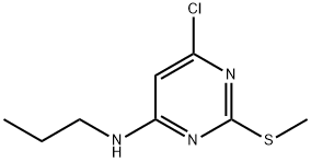 4-氯-2-甲硫基-6-(丙基氨基)嘧啶 结构式