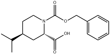 4-ISOPROPYL-PIPERIDINE-1,2-DICARBOXYLIC ACID 1-BENZYL ESTER 结构式