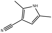 2,5-二甲基-1H-吡咯-3-甲腈 结构式