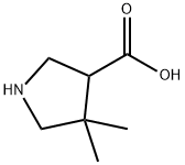 4,4-二甲基吡咯-3-羧酸 结构式