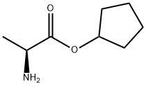 L-Alanine, cyclopentyl ester (9CI) 结构式