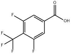 3,5-二氟-4-三氟甲基苯甲酸 结构式