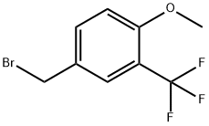 4-甲氧基-3-三氟甲基溴苄 结构式