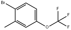 1-溴-2-甲基-4-三氟甲氧基苯 结构式