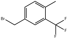 4-甲基-3-三氟甲基溴苄 结构式