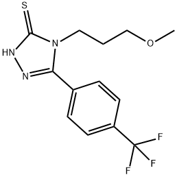 4-(3-甲氧基丙基)-5-(4-(三氟甲基)苯基)-2,4-二氢-3H-1,2,4-三唑-3-硫酮 结构式