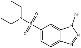 N,N-二乙基-1-羟基-1H-苯并三唑-6-磺酰胺 结构式