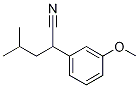 2-(3-Methoxyphenyl)-4-Methylpentanenitrile 结构式