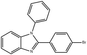 2-(4-溴苯基)-1-苯基-1H-苯并咪唑 结构式