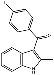 2-甲基-3-(4'-氟苯甲酰基)吲哚 结构式