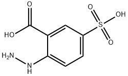 2-hydrazino-5-sulphobenzoic acid 结构式