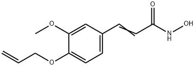 3-(4-Allyloxy-3-methoxyphenyl)-2-propenehydroxamic acid 结构式