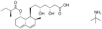 Mevastatin Hydroxy Acid t-ButylaMine Salt 结构式