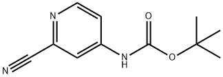 CARBAMIC ACID, (2-CYANO-4-PYRIDINYL)-, 1,1-DIMETHYLETHYL ESTER (9CI) 结构式