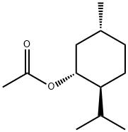 乙酸-L-孟酯 结构式