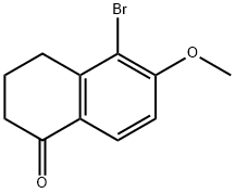 5-溴-6-甲氧基-1-四氢萘酮 结构式