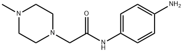 N-(4-AMINOPHENYL)-4-METHYL-1-PIPERAZINEACETAMIDE 结构式