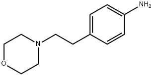 4-[2-(吗啉-4-YL)乙基]苯胺 结构式