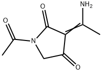 2,4-Pyrrolidinedione,  1-acetyl-3-(1-aminoethylidene)- 结构式