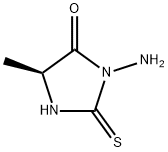 4-Imidazolidinone,3-amino-5-methyl-2-thioxo-,(5S)-(9CI) 结构式