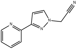 2-(3-(pyridin-2-yl)-1H-pyrazol-1-yl)acetonitrile 结构式