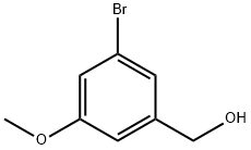 3-溴-5-甲氧基苯甲醇 结构式