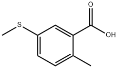 2-甲基-5-(甲硫基)苯甲酸 结构式