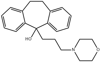 10,11-Dihydro-5-(3-morpholinopropyl)-5H-dibenzo[a,d]cyclohepten-5-ol 结构式