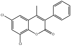 6,8-DICHLORO-4-METHYL-3-PHENYLCOUMARIN 结构式