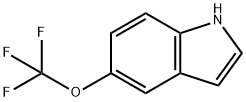 5-三氟甲氧基吲哚 结构式