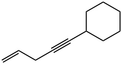 Cyclohexane, 4-penten-1-ynyl- (9CI) 结构式