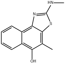 Naphtho[1,2-d]thiazol-5-ol,  4-methyl-2-(methylamino)- 结构式