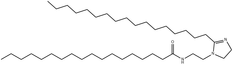 N-[2-(2-十七烷基-4,5-二氢-1H-咪唑-1-基)乙基]十八酰胺 结构式