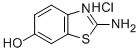 2-氨基-6-苯并噻唑醇盐酸盐 结构式