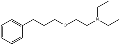 [2-(3-Phenylpropoxy)ethyl]diethylamine 结构式