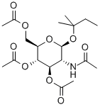 2-戊酰基-2-乙酰氨基-3,4,6-三-O-乙酰基-2-脱氧-Β-D-吡喃葡萄糖苷 结构式