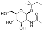 2-(2-甲基丁基)-2-乙酰氨基-2-脱氧-Β-D-吡喃葡萄糖苷 结构式