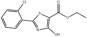 ETHYL 2-(2-CHLOROPHENYL)-4-HYDROXY-1,3-THIAZOLE-5-CARBOXYLATE 结构式