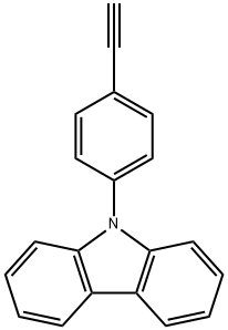 9-(4-ETHYNYLPHENYL)-9H-CARBAZOLE 结构式