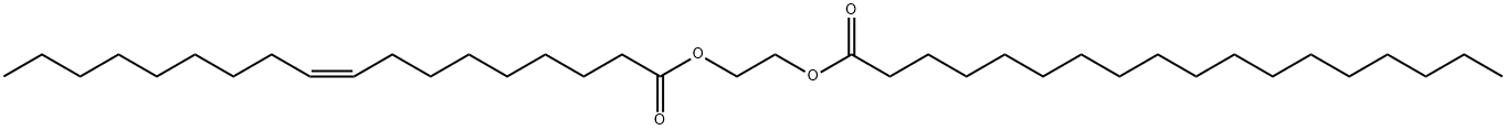 (Z)-9-Octadecenoic acid 2-(1-oxooctadecyl)oxyethyl ester 结构式