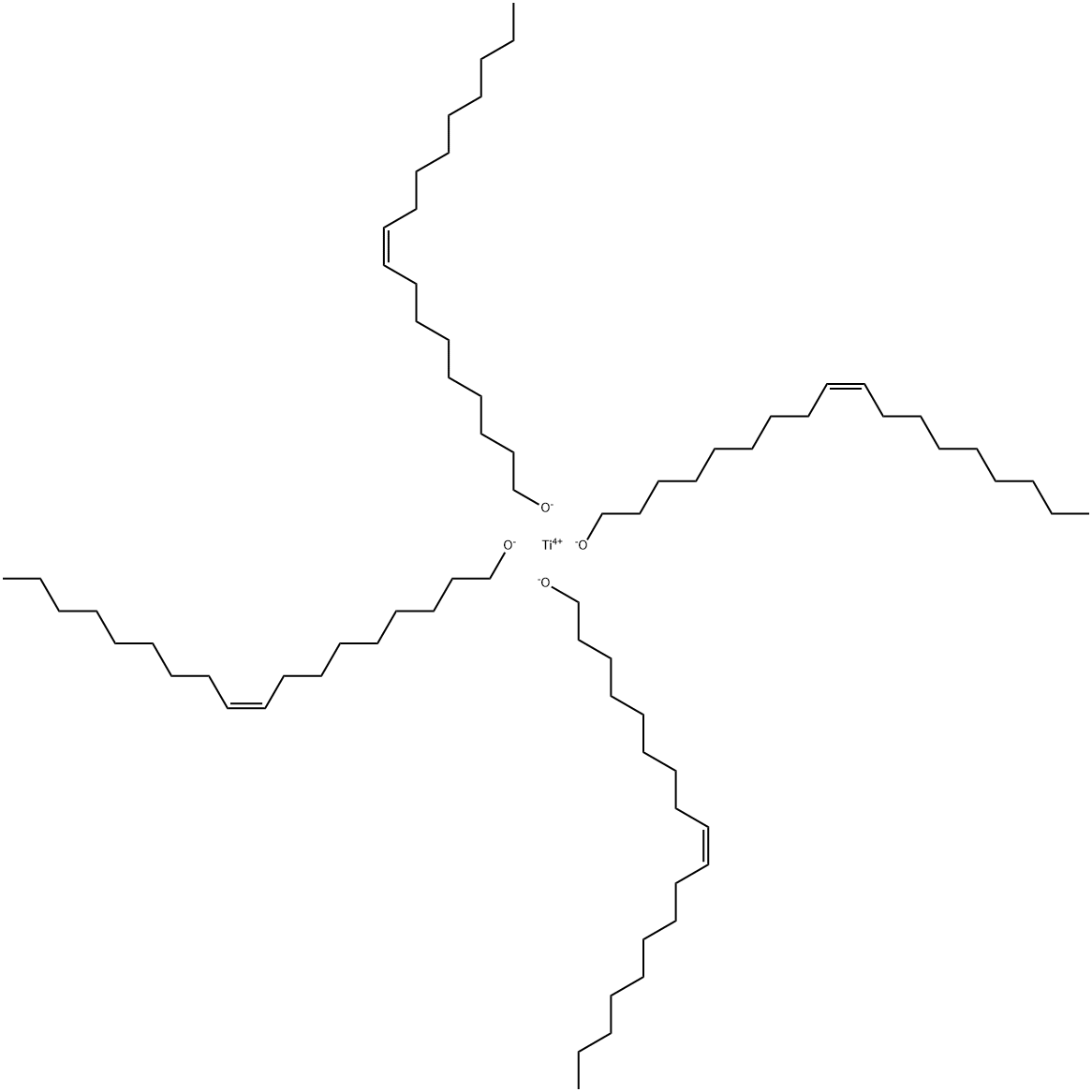 titanium(4+) tetrakis[(Z)-9-octadecen-1-olate] 结构式